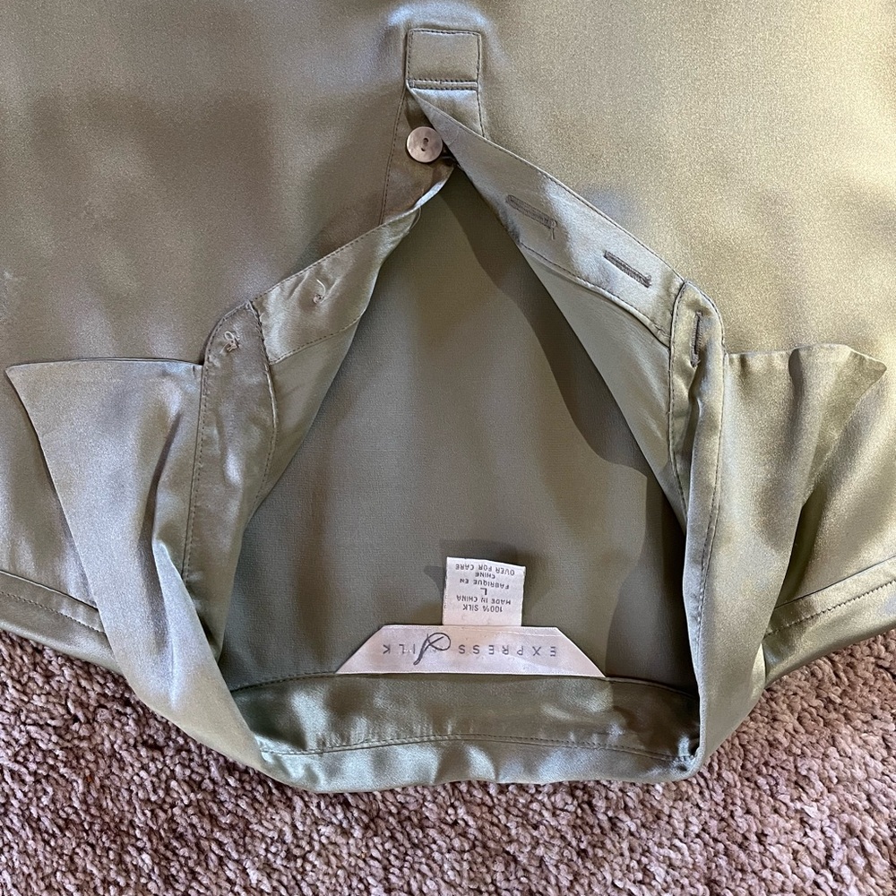 Vintage Express Iced Pistachio Relaxed Buttoned 1… - image 3